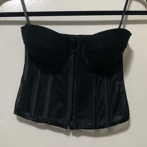SEXY MESH CORSET WITH PADDING